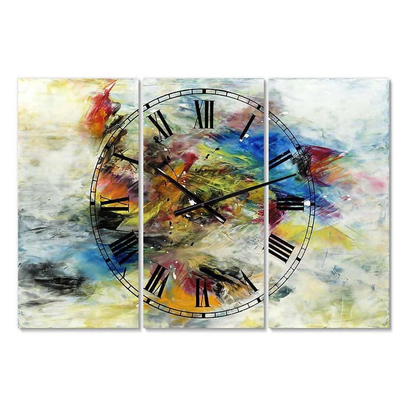 Designart 'Follow Your Dreams Large Modern Multipanel Wall Clock