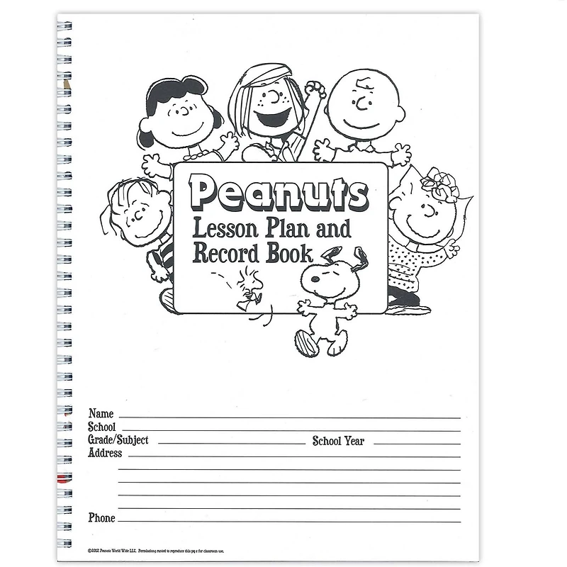 Eureka® Peanuts® Lesson Plan & Record Book, 2 ct.