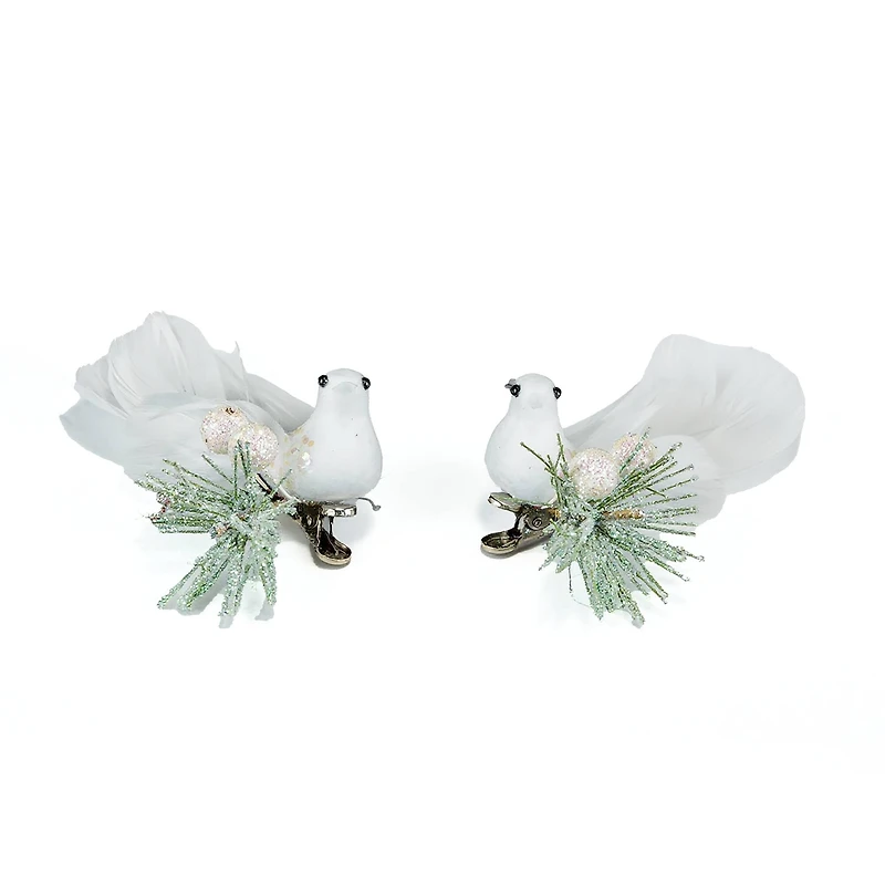 White Clip-On Doves, 2ct. by Ashland®