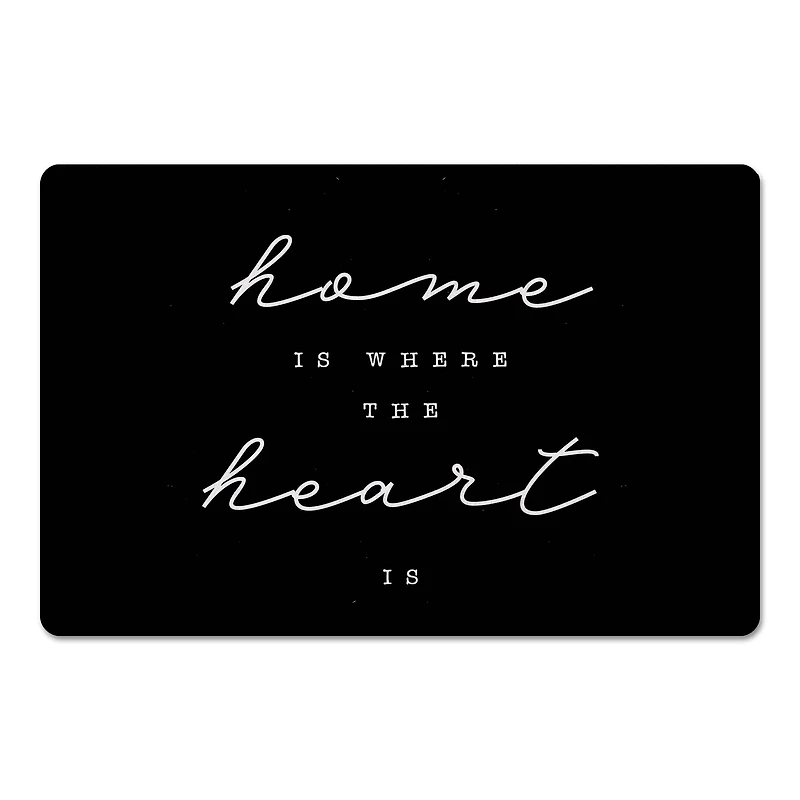 Home Is Where The Heart Is 18" x 27" Floor Mat