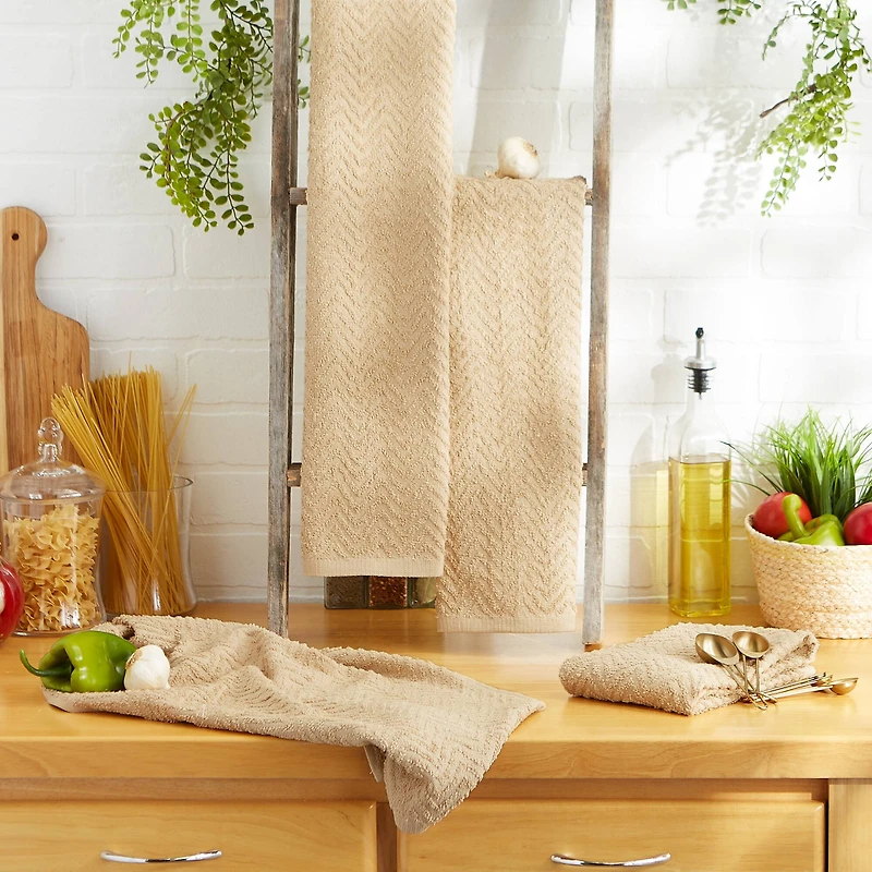 DII® Pebble Zigzag Dishtowel (Set of 4)