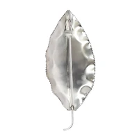 Silver Stainless Steel Candlestick Holders, 16" x 8" x 6"