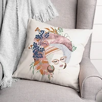 Summer Chic Sketch 18" x 18" Throw Pillow