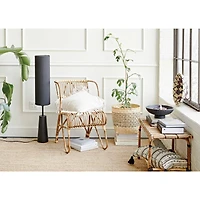 Hand-Woven Rattan Side Table