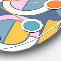 Designart 'Retro Circular Design I Mid-Century Modern Wall Clock