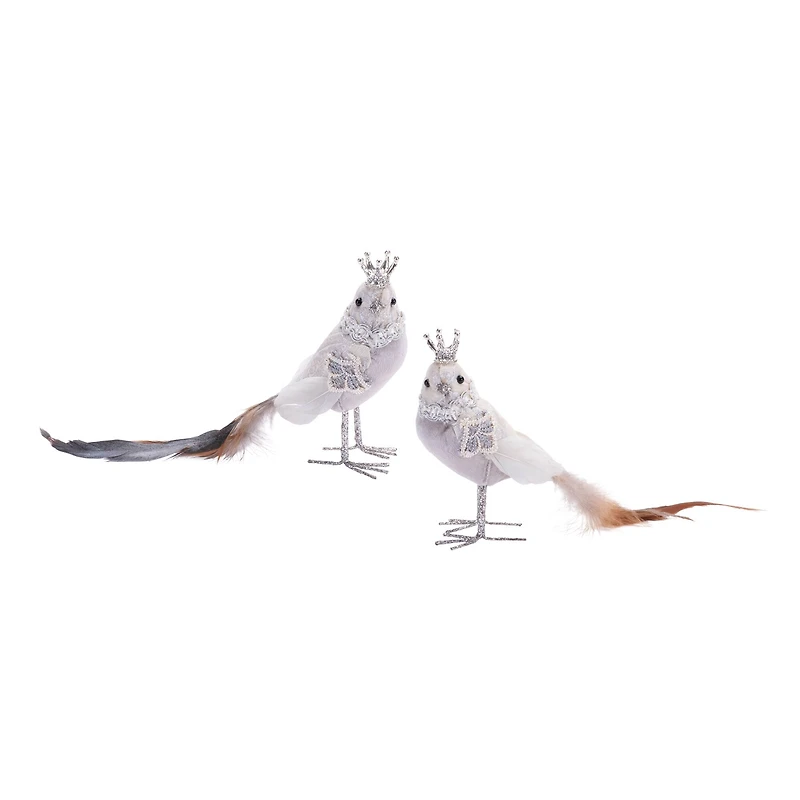 Jeweled Royal Bird Shelf Sitters Set