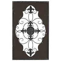 Cream & Brown French Wood & Metal Wall Décor