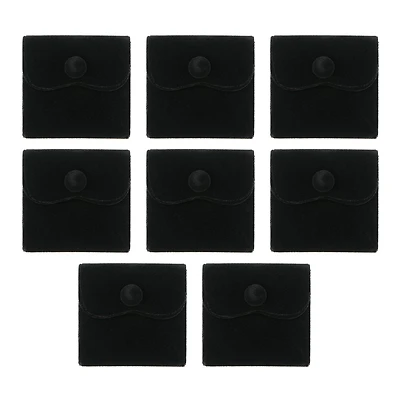 Black Jewelry Pouches, 8ct. by Bead Landing™