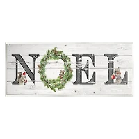 Stupell Industries Woodland Animal Noel Sign Wall Plaque Art