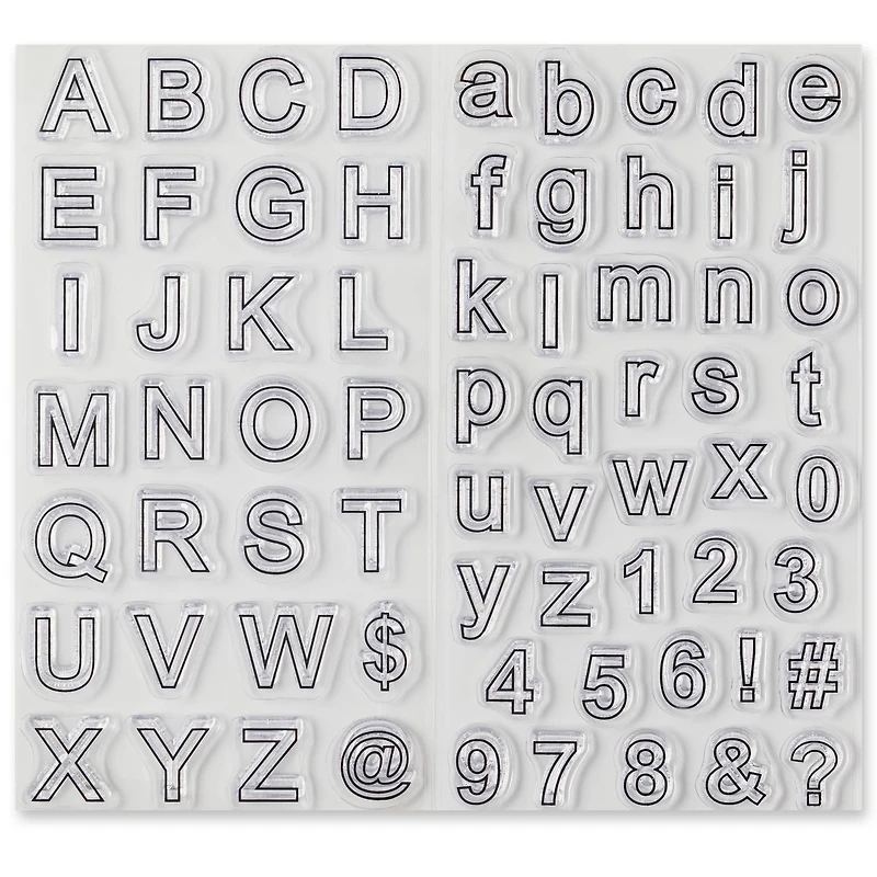 Block Letter Clear Stamps by Recollections™