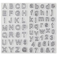 Block Letter Clear Stamps by Recollections™