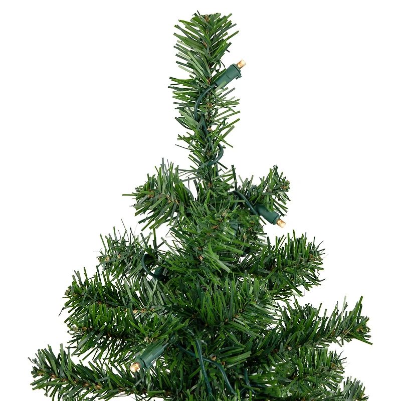 2ft. Pre-Lit Mixed Classic Pine Artificial Christmas Tree, Warm White LED Lights