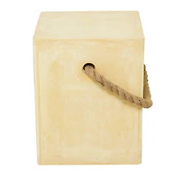 Yellow Contemporary Outdoor Accent Table, 15" x 15" x 18"