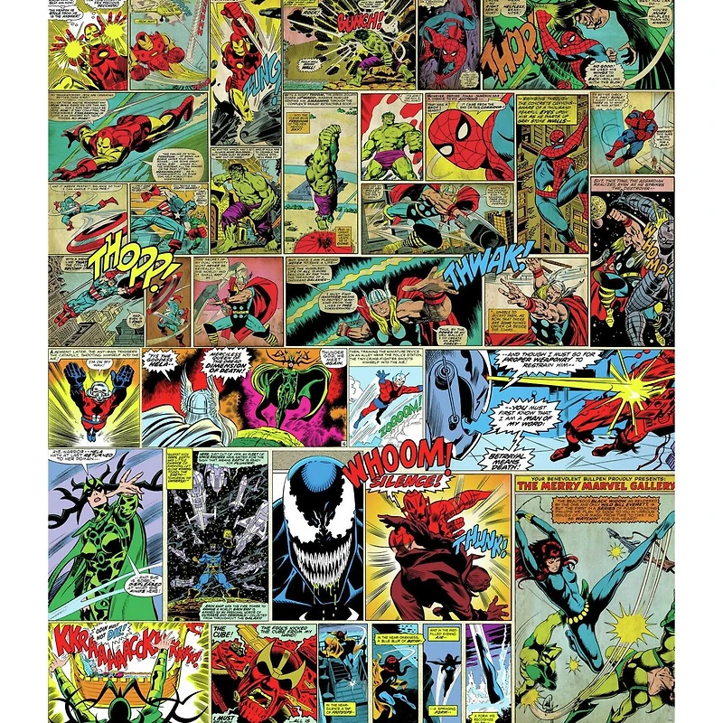 RoomMates Marvel Comic Tapestry