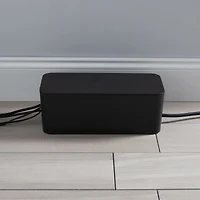 Simplify Black Cable Organizer Boxes, 2ct.