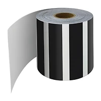 Carson Dellosa® Black & White Vertical Stripes Rolled Straight Border, 195ft.