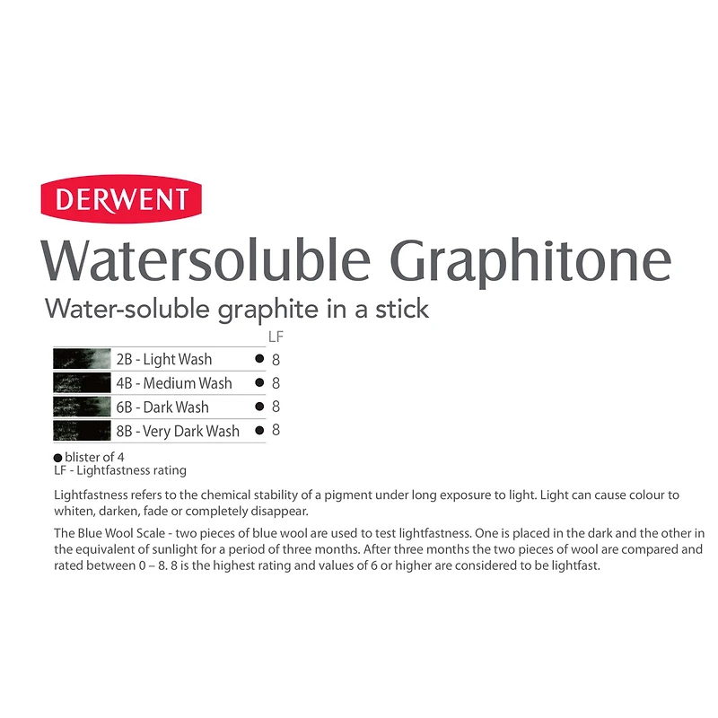 Derwent Graphitone Watersoluble Sketching Pencil Set
