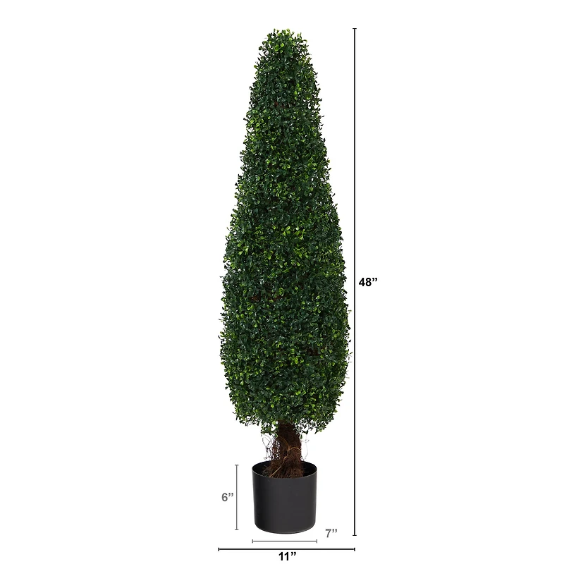 4ft. Potted Boxwood Cone Topiary Tree