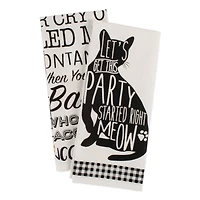 DII® Cat Prints Dishtowel Set