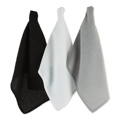 DII® Mixed Neutrals Recycled Cotton Waffle Dishtowels, 6ct.