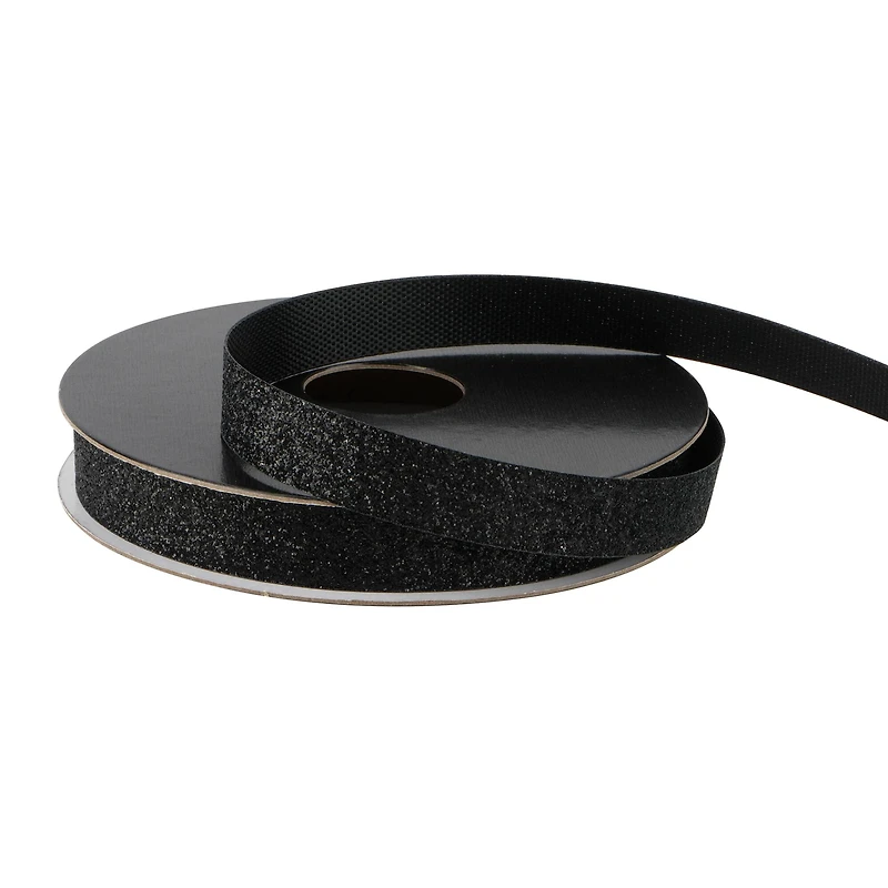 3/8" x 4yd. Black Glitter Ribbon by Celebrate It® Halloween