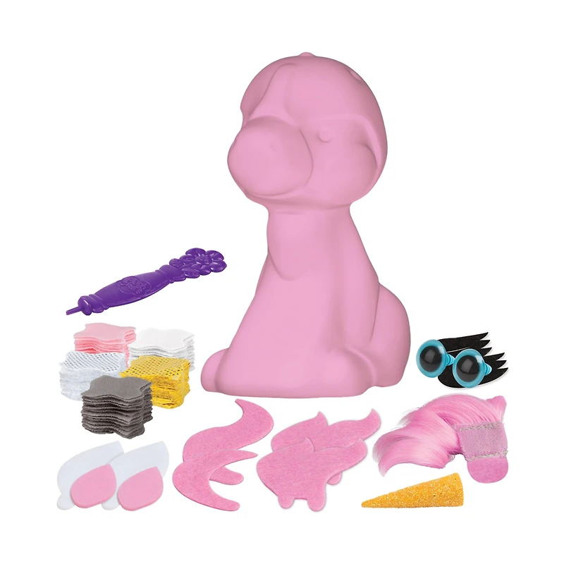 12 Pack: Assorted PlushCraft™ 3D Animal Kit