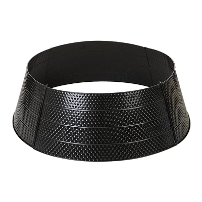 Glitzhome® 40.5" Christmas Black Hammered Metal Tree Collar