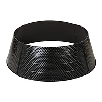 Glitzhome® 40.5" Christmas Black Hammered Metal Tree Collar