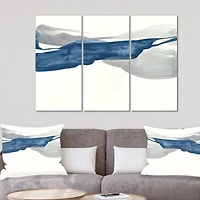 Designart - Gouache Sapphire on Gray II