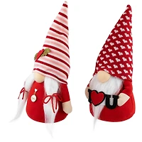 12" Plush I Heart U Valentine's Day Gnomes Set