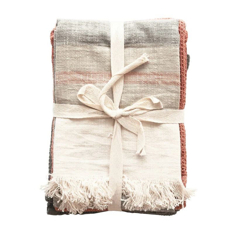 Hello Honey® Solid Cotton Tea Towels Set, 3ct.