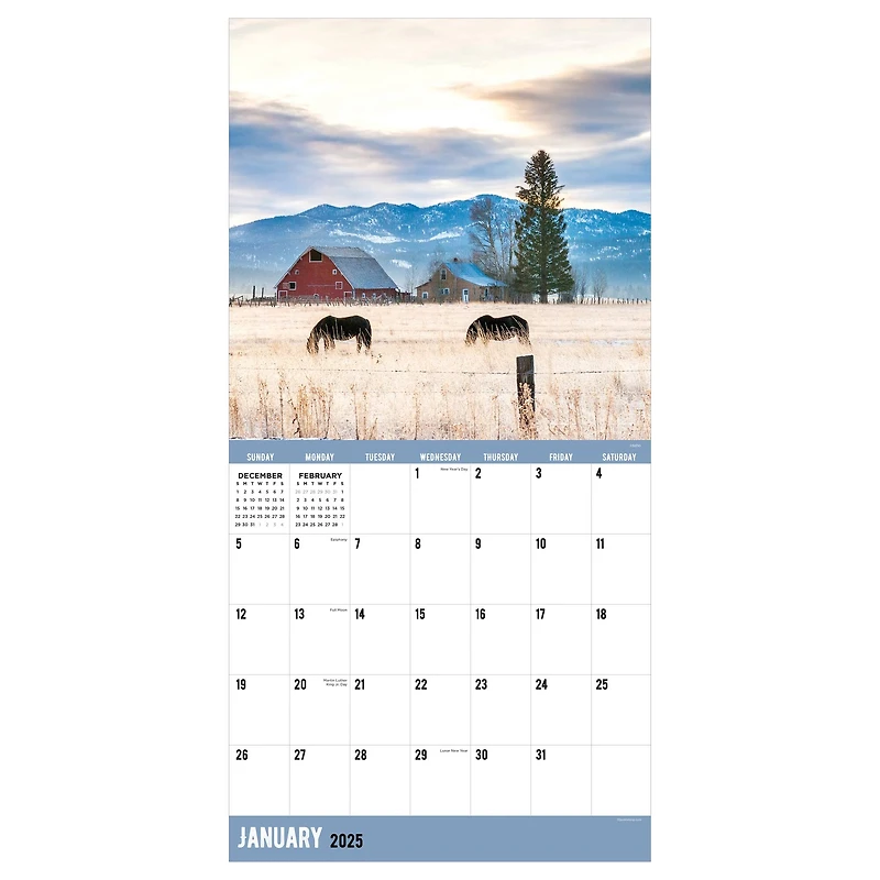 TF Publishing 2025 Ranch Life Wall Calendar