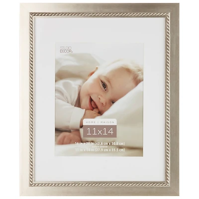 Home Silver Inner Rope Frame with Mat by Studio Décor®