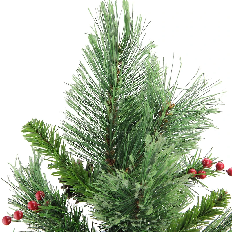 24" Unlit Mixed Cashmere Berry Pine Medium Artificial Christmas Tree