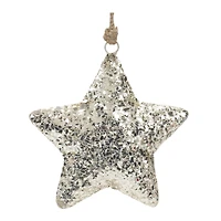 6.5" Mosaic Metal Star Ornament Set
