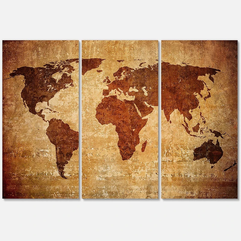 Designart - Ancient Map of The World XI