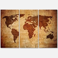 Designart - Ancient Map of The World XI
