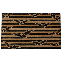 Natural Coir Flying Bats Halloween Doormat