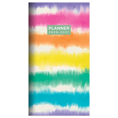 2026-2027 Tie Dye Small Monthly Pocket Planner