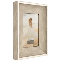 Expressions™ Metallic Edge Champagne Woodgrain Frame by Studio Décor®