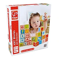 Hape Alphabet & Numbers Stacking Blocks with Pictures