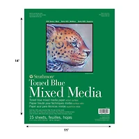 Strathmore® 400 Series Recycled Toned Blue Mixed Media Paper Pad