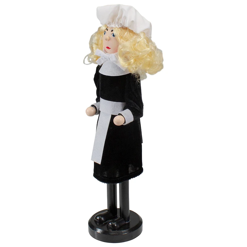 Wooden Pilgrim Woman Thanksgiving Nutcracker