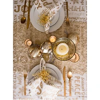 DII® Gold Christmas Collage Napkins, 6ct.