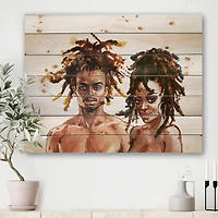 Designart - Portrait of Afro American Couple