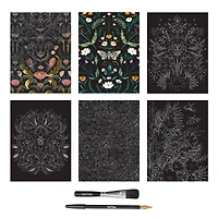 Brea Reese™ 9" x 12" Fall Florals Scratch Art Paper Pad