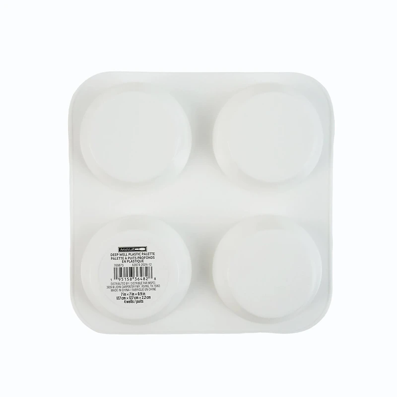 Deep 4-Well Plastic Palette by Artist's Loft®