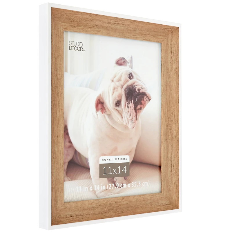 Home 11" x 14" White & Natural Picture Frame by Studio Décor®