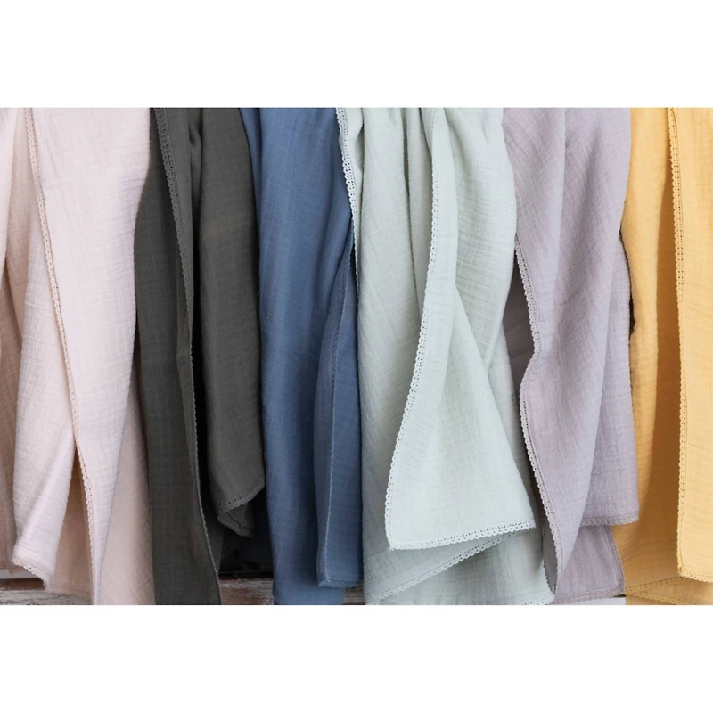 Hello Honey® Double Cloth Cotton Baby Blanket with Trim