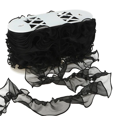 3" Organza Ruffle Wired Trim by Celebrate It